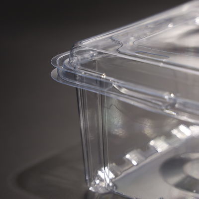 بسته بندی مستطیل مواد غذایی ظروف پلاستیکی PET ظروف ذخیره سازی مواد غذایی سازگار با محیط زیست