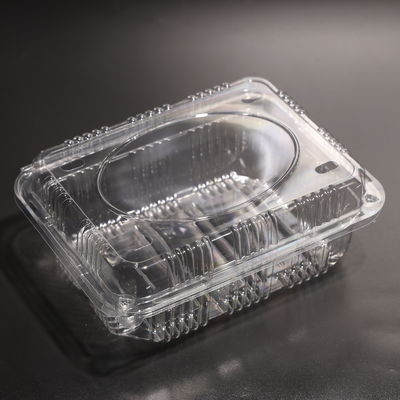 Clear/Black Disposable PET Disposable Plastic Containers For Fresh Fruit