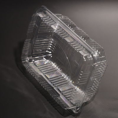 Rectangular Disposable Plastic Food Storage Container For Takeaway Food