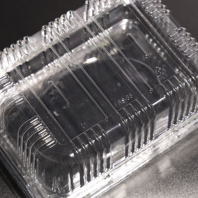 ताजी सब्जियों के लिए रिसाव-प्रूफ पीईटी प्लास्टिक खाद्य भंडारण कंटेनर