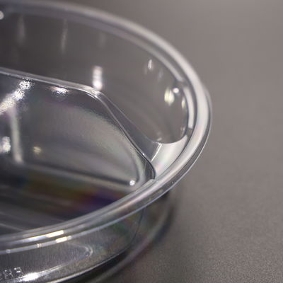 3 Compartment Eco Friendly PET Plastic Food Tray With Customized Color