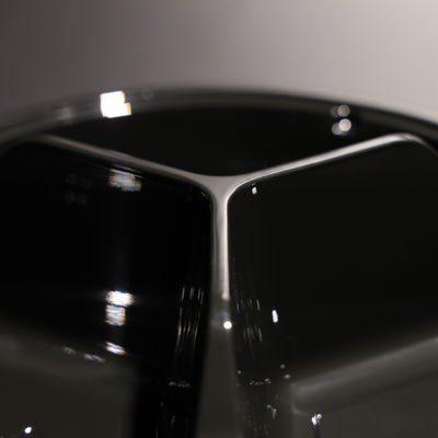 Stackable 3-Compartment Plastic Food Tray for Different Foods