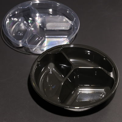 BPA Free Plastic Round PET Food Trays for Cold Food