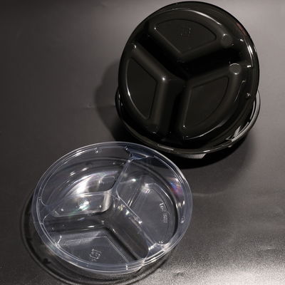 BPA Free Plastic Round PET Food Trays for Cold Food