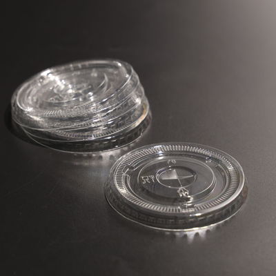 78mm Transparent Plastic Cup Lid BPA Free Round PET Cup Lid For The Plastic Cup And Paper Cup