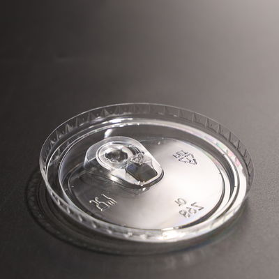 89mm PETプラスチックカップ蓋 透明性 漏れ防止 グラフ蓋の丸い螺旋