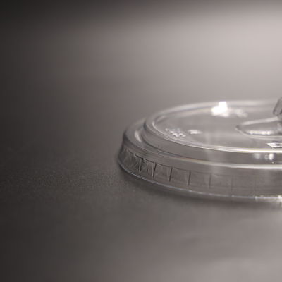 89mm PETプラスチックカップ蓋 透明性 漏れ防止 グラフ蓋の丸い螺旋