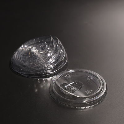 89mm PETプラスチックカップ蓋 透明性 漏れ防止 グラフ蓋の丸い螺旋