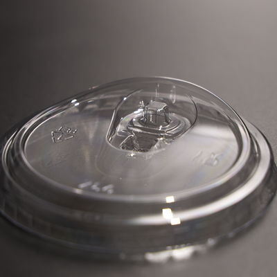 3.5g Transparent PET Plastic Cup Lid 93mm Leak Proof Round Cup Lid