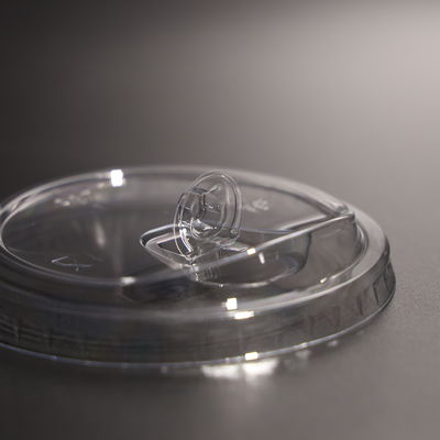 3.5g Transparent PET Plastic Cup Lid 93mm Leak Proof Round Cup Lid