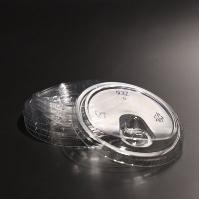 93mm PET Plastic Cup Lid Leak Proof Available In Various Sizes