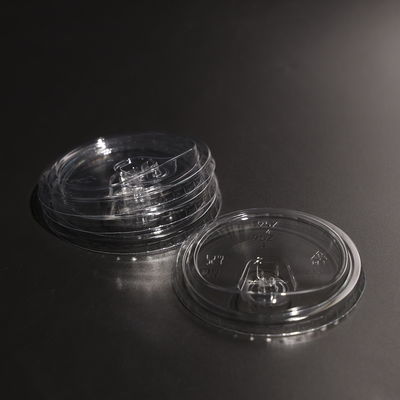 Duurzaam PET Plastic Cup Lid Transparante Wegwerp Plastic Lid Voor PP Cups PS Cups