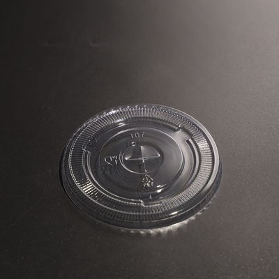 Nắp cốc nhựa tinh thể với các tùy chọn cuộn / snap-on