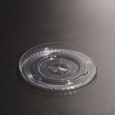 Nắp cốc nhựa tinh thể với các tùy chọn cuộn / snap-on