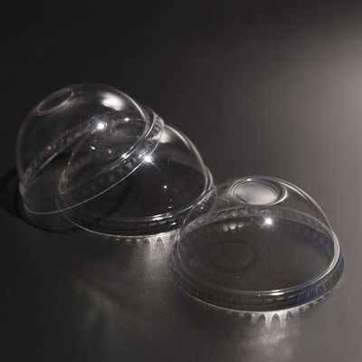Transparent Flexible PET Dome Lid for Paper and Plastic Cups