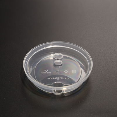 90mm Round Clear Plastic PP Cup Lid for Plastic Cup And Paper Cup