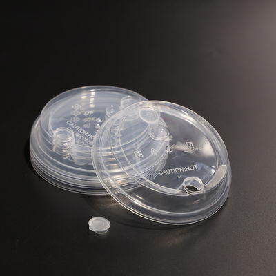 90mm Round Clear Plastic PP Cup Lid for Plastic Cup And Paper Cup