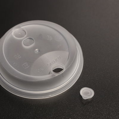 Round Shaped Plastic Cup Lid PP Disposable Cup Lid With Leak Proof Design