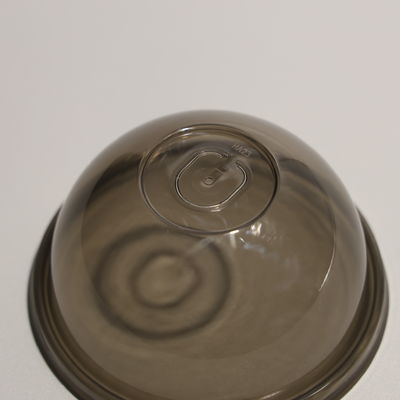 Couvercles de tasses en plastique transparent à l'épreuve des fuites avec vis