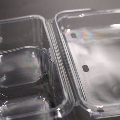 Chất chứa thực phẩm PET 4 khoang với nắp cho trái cây và rau tươi