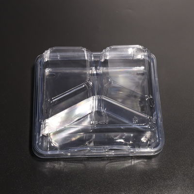 Leak Proof Square Clear PET Food Containers for Freezing
