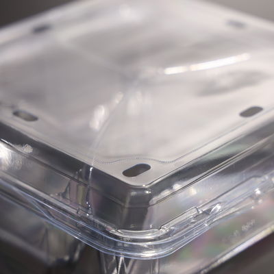 Leak Proof Square Clear PET Food Containers for Freezing