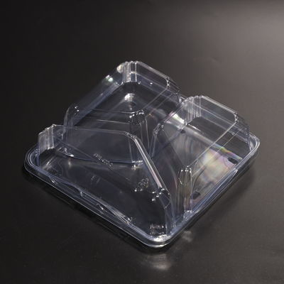 400ML PET Container Makanan sekali pakai anti bocor untuk salad buah