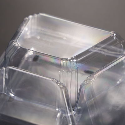 400ML PET Container Makanan sekali pakai anti bocor untuk salad buah