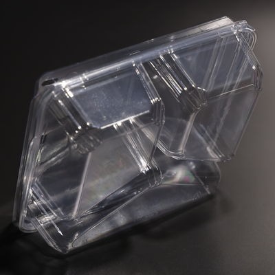 400ML PET Container Makanan sekali pakai anti bocor untuk salad buah