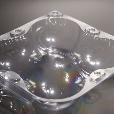 ขวดอาหาร PET สี่เหลี่ยมกันรั่ว ถังพลาสติกสําหรับผลไม้สด