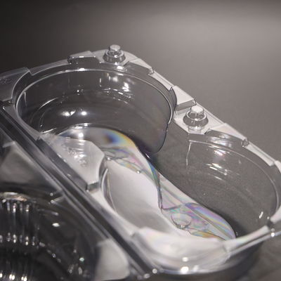 Bao bì thực phẩm nhựa PET tái sử dụng có hình chữ nhật và muỗng