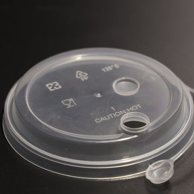 Disposable Plastic Cup Lid Flat Lid For PP Cup With FAD Certification