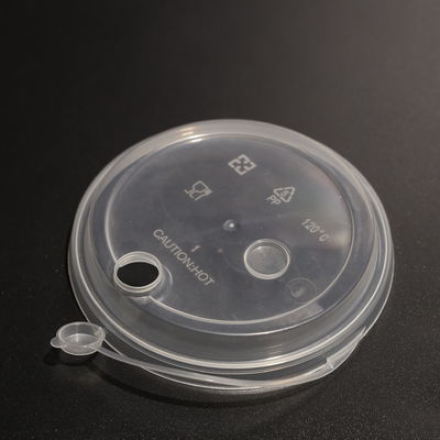 Disposable Plastic Cup Lid Flat Lid For PP Cup With FAD Certification