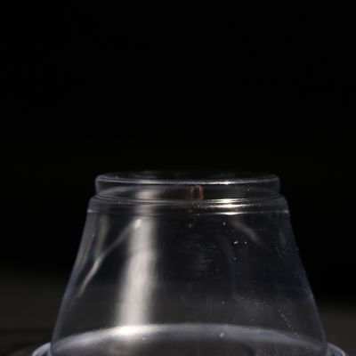 Disposable Plastic PET Cups With Dome / Flat Lid For Boba Tea