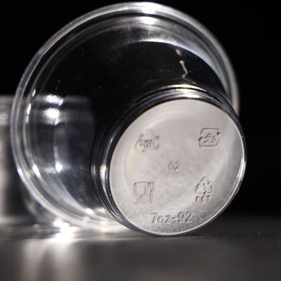 Прозрачные пищевые одноразовые пластиковые PET чашки с куполом / плоской крышкой для чая боба