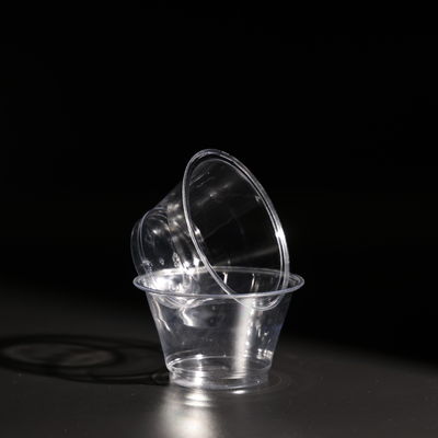 Прозрачные пищевые одноразовые пластиковые PET чашки с куполом / плоской крышкой для чая боба