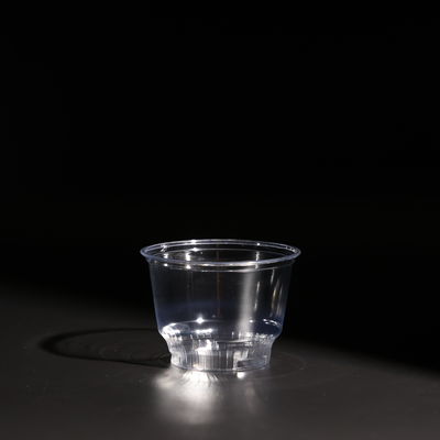 Crystal-Clear Disposable Plastic PET Cups With Dome / Flat Lid For Bubble Tea