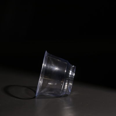Crystal-Clear Disposable Plastic PET Cups With Dome / Flat Lid For Bubble Tea