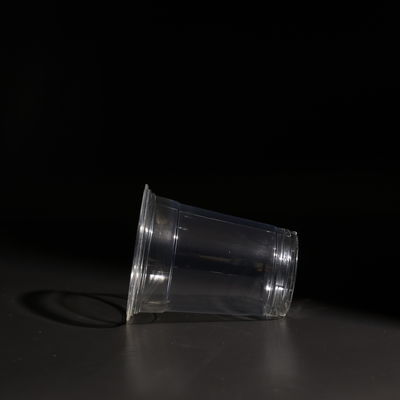 12OZ Clear Plastic Disposable PET Cup Cold Drink Boba Tea With Printing Logo