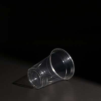 12OZ Clear Plastic Disposable PET Cup Cold Drink Boba Tea With Printing Logo