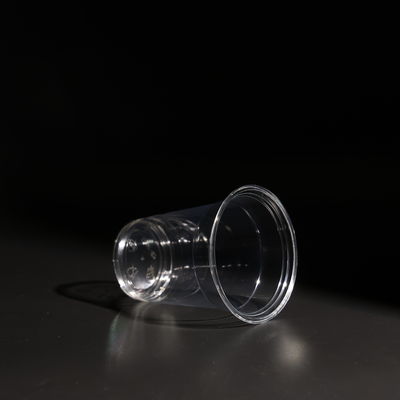 Plastic Disposable PET Cup With Dome Lid And Flat Lid For Takeaway Juice