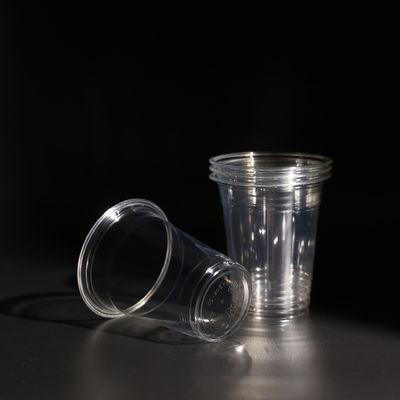 Copos PET transparentes descartáveis com logotipo de impressão para bebidas