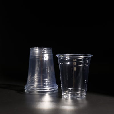 14oz Disposable PET Cup For Cold Drink Boba Tea Cups Bubble Tea Packaging In Coffee Shop