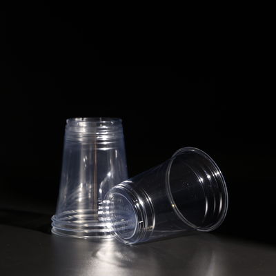 Vaso de PET transparente para bebidas frías, tazas de té Boba, embalaje de té de burbujas con impresión personalizada