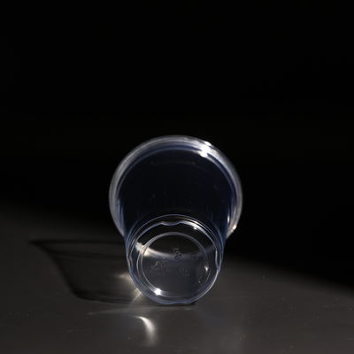 Disposable Plastic PP Cup Flat Lid Not Recommended for Microwave
