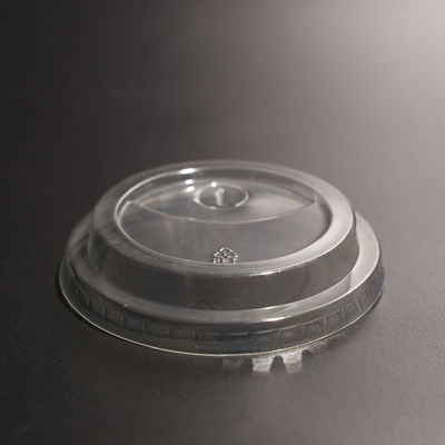 Transparent Round BPA Free Plastic Cup Flat Lid For Boba Cup