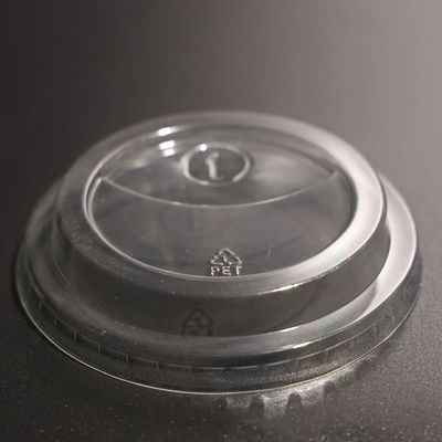ΠΕΤ Διαφανές BPA Απαλλαγμένο πλαστικό φλιτζάνι επίπεδο καπάκι κατάλληλο για φλιτζάνι Boba