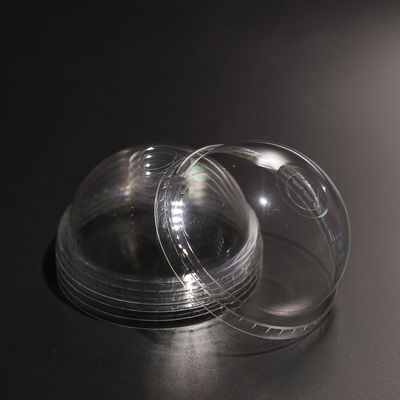 95mm Μίας χρήσης PET Διαφανές Πλαστικό Κύπελλο με Θόλο Καπάκι για Κύπελλο Παγωμένου Καφέ