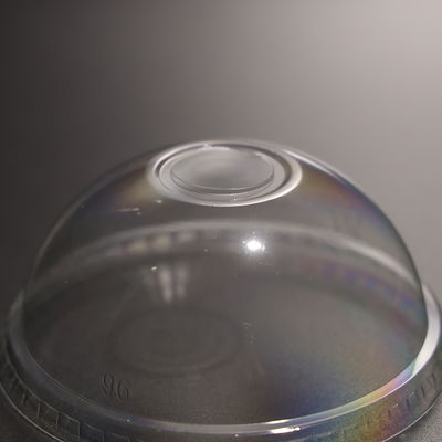 Nắp đậy ly nhựa dùng một lần Nắp PET Nắp vòm ly nhựa trong suốt Phù hợp với ly cà phê đá