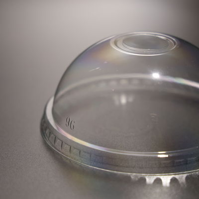 Nắp đậy ly nhựa dùng một lần Nắp PET Nắp vòm ly nhựa trong suốt Phù hợp với ly cà phê đá